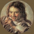 jungen die eine Flöte Porträt Niederlande Goldene Zeitalter Frans Hals